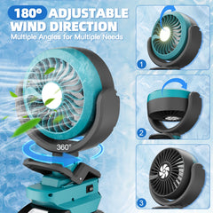 Cordless fan and camping light for Makita 18V batteries – image 7