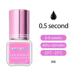 Professional 0.5-Second Fast-Drying Lash Adhesive – 7 Week Extreme Retention Formula