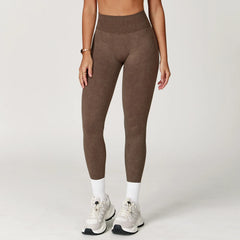 Women's High Waist Ribbed Yoga Leggings | Seamless Scrunch Bum Gym Fitness Workout Tights