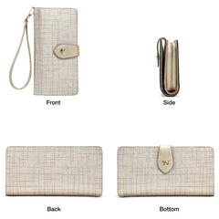 Split Leather Women’s Long Clutch by Snagg It Purses