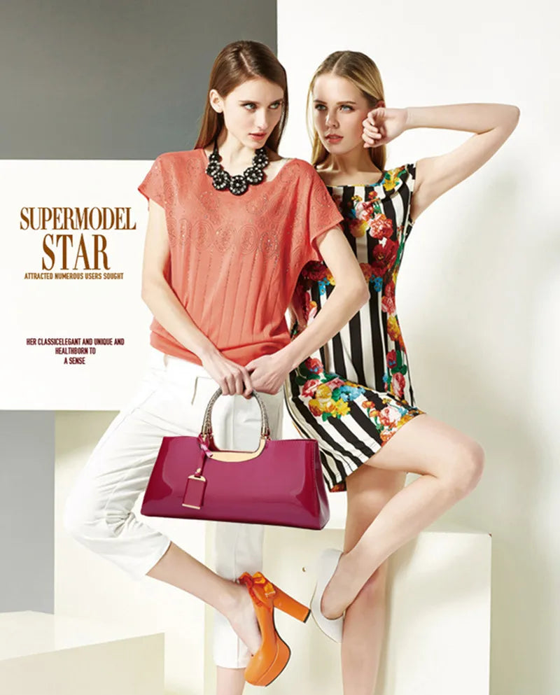 Patent Leather Evening Purse by Snagg It Purses