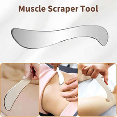 Professional Stainless Steel Gua Sha Tool – Deep Tissue Muscle Scraper & Facial Therapy Tool