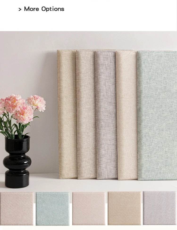 3D Self-Adhesive Linen Wall Panel Stickers - SnaggIt