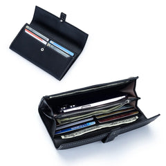 Luxury Genuine Leather Long Wallet by Snagg It Wallet