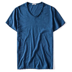 Combed Cotton V-Neck Tee | Essential Summer Fitness & Daily Top