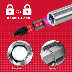 2" Stainless Steel Magnetic Screwdriver Bit Holders – Hex Shank, Quick-Change
