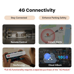 4K UHD Smart Dash Cam | Dual Sony Starvis 2 & 4G Cloud Monitoring