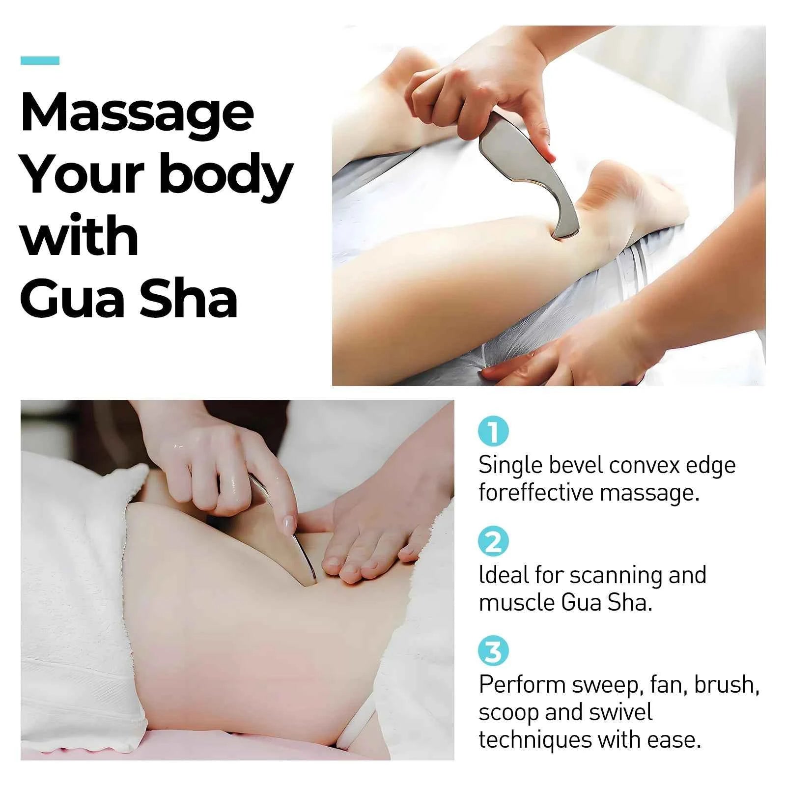 5 in 1 Stainless Steel Gua Sha & IASTM Massage Tool