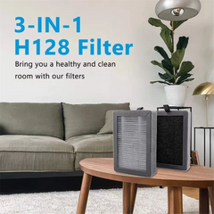 H13 True HEPA Replacement Filter 4 Pack - Compatible with LV-H128