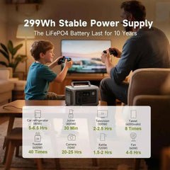 299Wh LiFePO4 portable power station – image 2