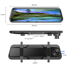 4K Smart Rearview Mirror | Wireless CarPlay & Android Auto Dash Cam
