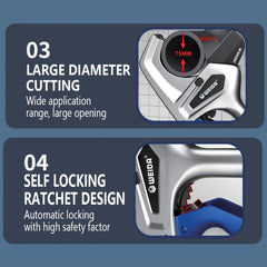Heavy Duty Ratchet Pipe Cutter (32–75mm) by Snagg A Pipe Cutter