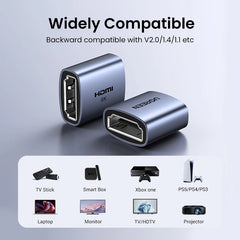 8K HDMI Coupler Female to Female HDMI 2.1 Connector by Snagg An HDMI Connector