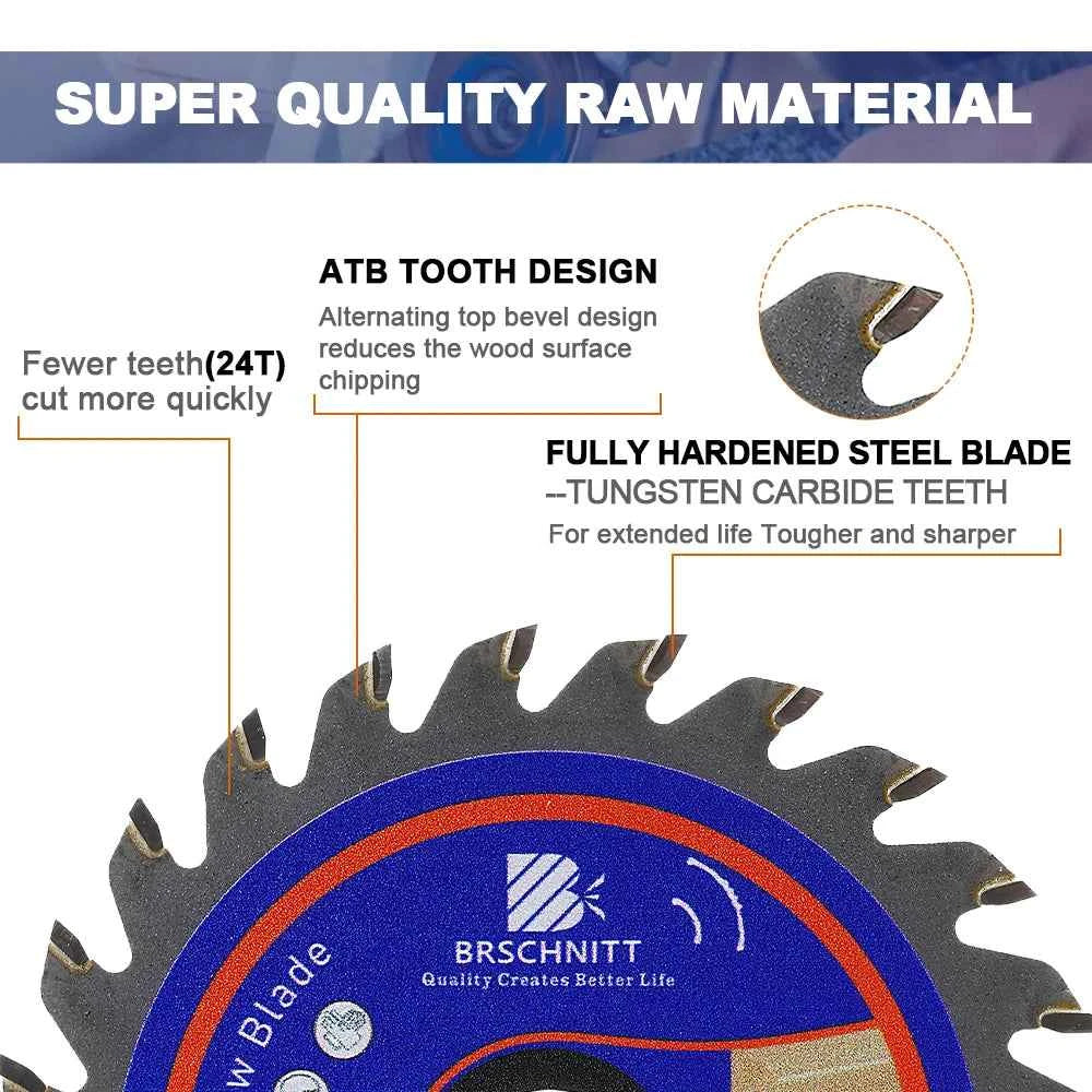 Carbide Tipped Mini Saw Blades | 75mm & 85mm Precision Cutting Discs
