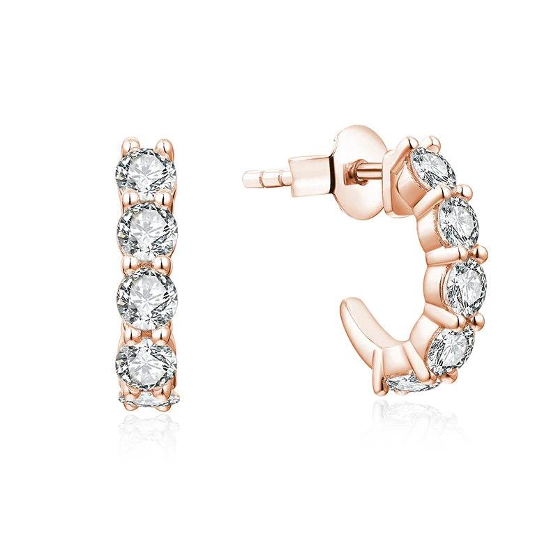 3.0mm Moissanite Hoop Earrings - SnaggIt