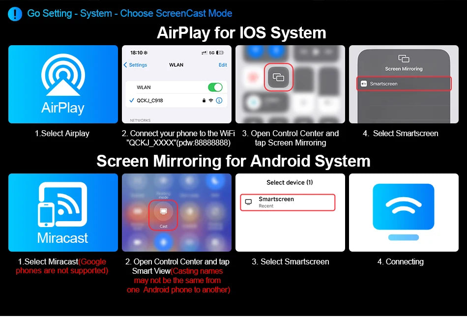 10"/11.26" 4K Dual Lens DVR with Wireless CarPlay by Snagg A Car DVR