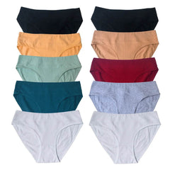 10-Pack Women’s Low-Waist Cotton Panties - SnaggIt