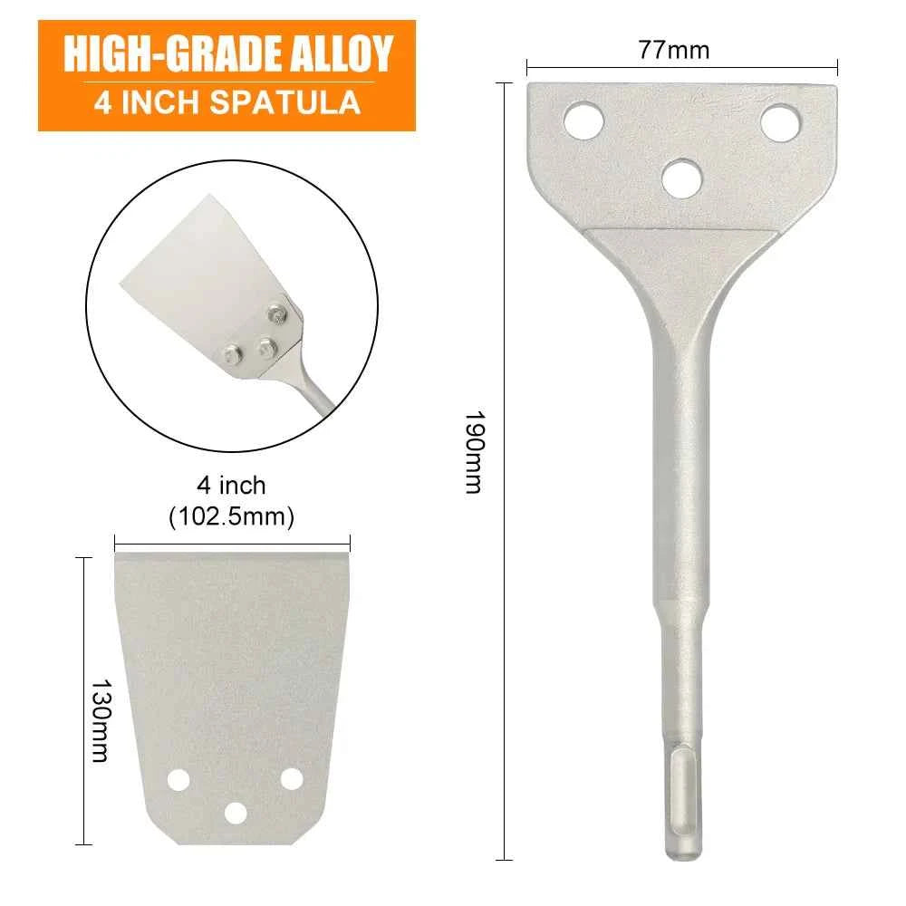 SDS Plus Heavy Duty Floor Scraper | Replaceable Scaling Chisel for Tile, Adhesive & Concrete Removal
