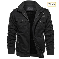 Men’s Tactical Jacket – Fleece-Lined, Windproof & Multi-Pocket Design by Snagg A Jacket
