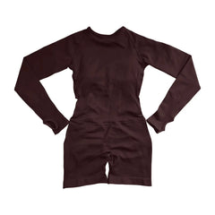 Women's Long Sleeve Backless Yoga Jumpsuit | Seamless One-Piece High-Impact Gym Fitness Playsuit