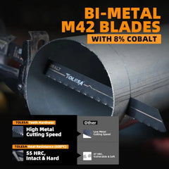 10PCS Bi-Metal Sawzall Blades – Metal Cutting 6" & 9" 18TPI with Cobalt