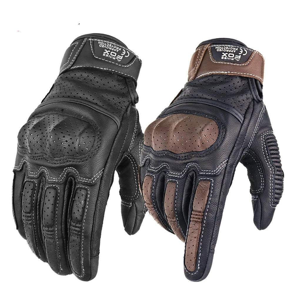 Retro Leather Motorcycle Gloves by Snagg A Motorcycle Gloves