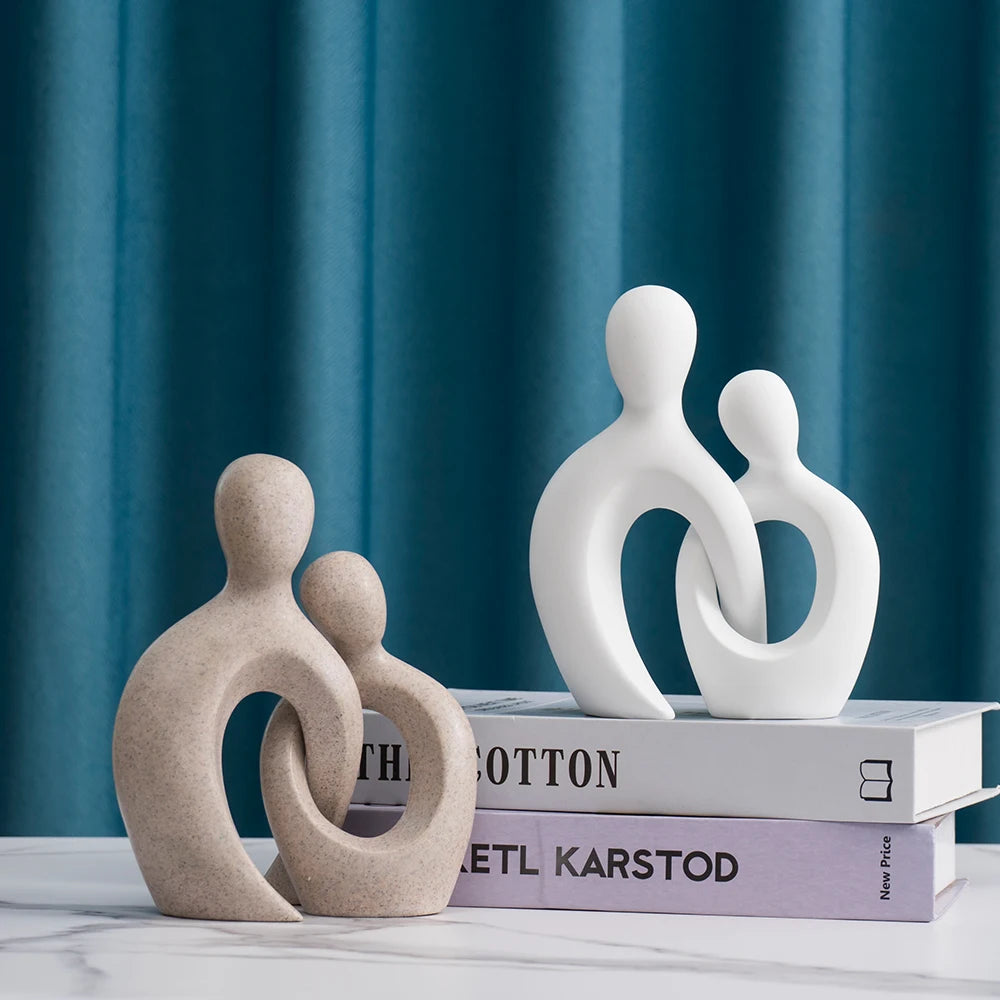 Abstract Couple Resin Sculpture by Snagg A Sculpture