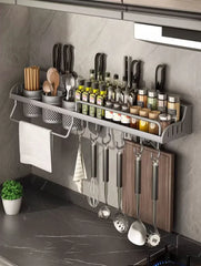 50cm Wall-Mounted Kitchen Storage Rack by Snagg A Rack