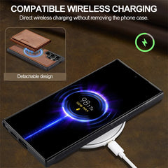 2 in 1 Luxury Magnetic Wallet Case – Samsung Galaxy S22 Series - Phone Cases & Covers