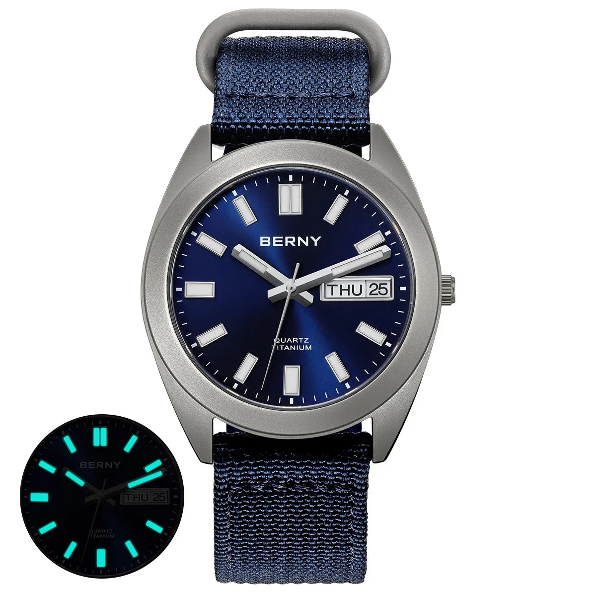 Titanium Sport Field Watch – Canvas Strap Edition by Snagg A Watch