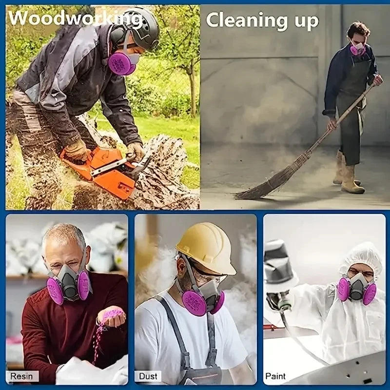 6200 Half Face Respirator Mask with Filters by Snagg A Face Mask