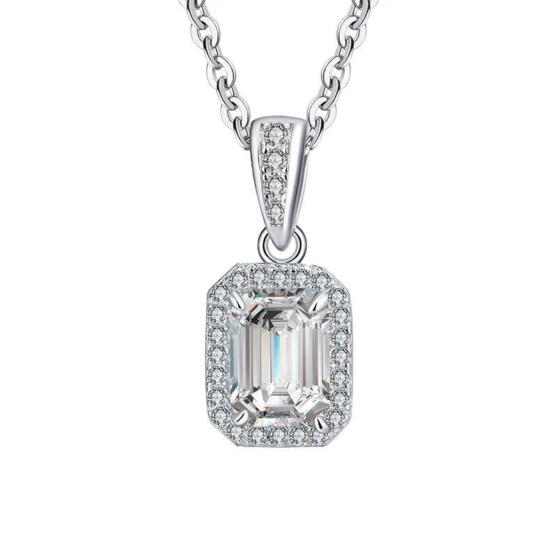 5×7MM Moissanite Pendant Necklace - SnaggIt