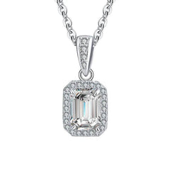 5×7MM Moissanite Pendant Necklace - SnaggIt
