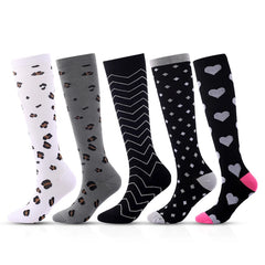 Athletic Compression Socks — High-Top Circulation Support for Running & Recovery