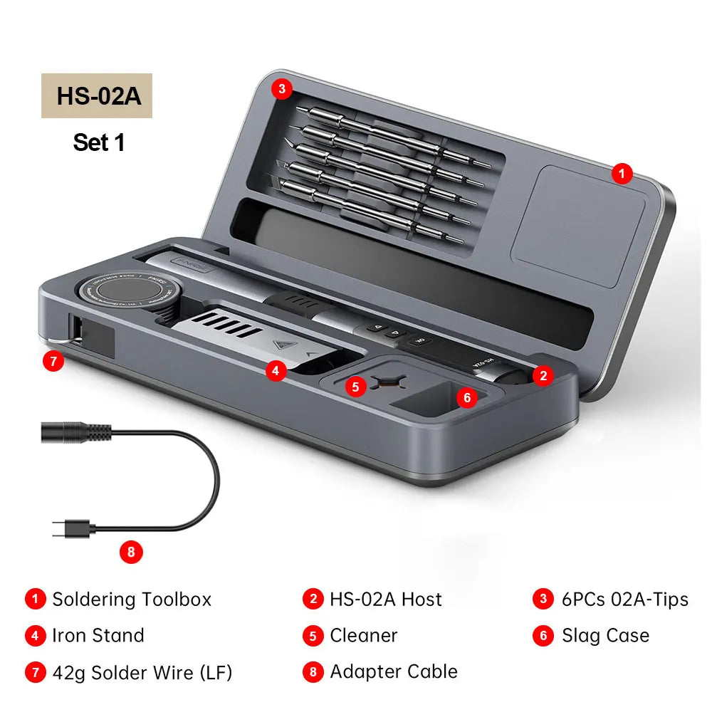 HS-02 Smart Soldering Iron by Snagg A Soldering Station