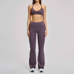 Women's 2-Piece Push-Up Yoga Fitness Suit | Sports Bra & High Waist Leggings Tracksuit Gym