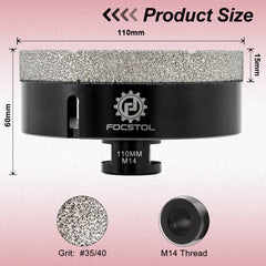 M14 Thread Diamond Core Drill Bit 6–125mm | Tile Hole Saw for Ceramic Marble Granite CE Certified