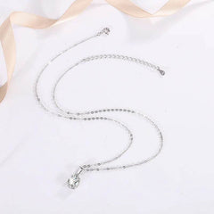 1–2CT Oval Moissanite Pendant Necklace - SnaggIt