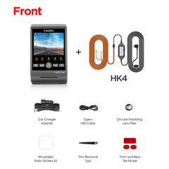 4K Ultra HD Triple Channel Dash Cam | Dual Sony STARVIS 2 Night Vision & GPS