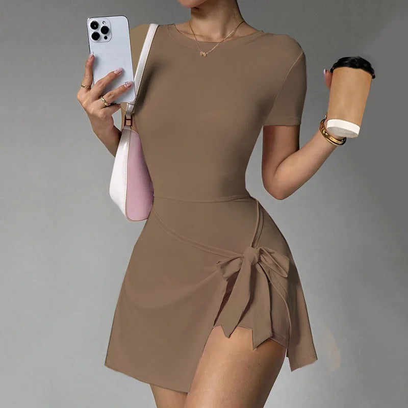 Women's Sports Skirt Dress | Tennis Golf Yoga Gym Running Workout Fitness One-Piece Athletic Dress