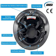 Full brim HDPE construction safety helmet – image 2
