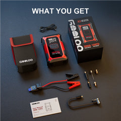 3000A car jump starter with tyre inflator – image 7