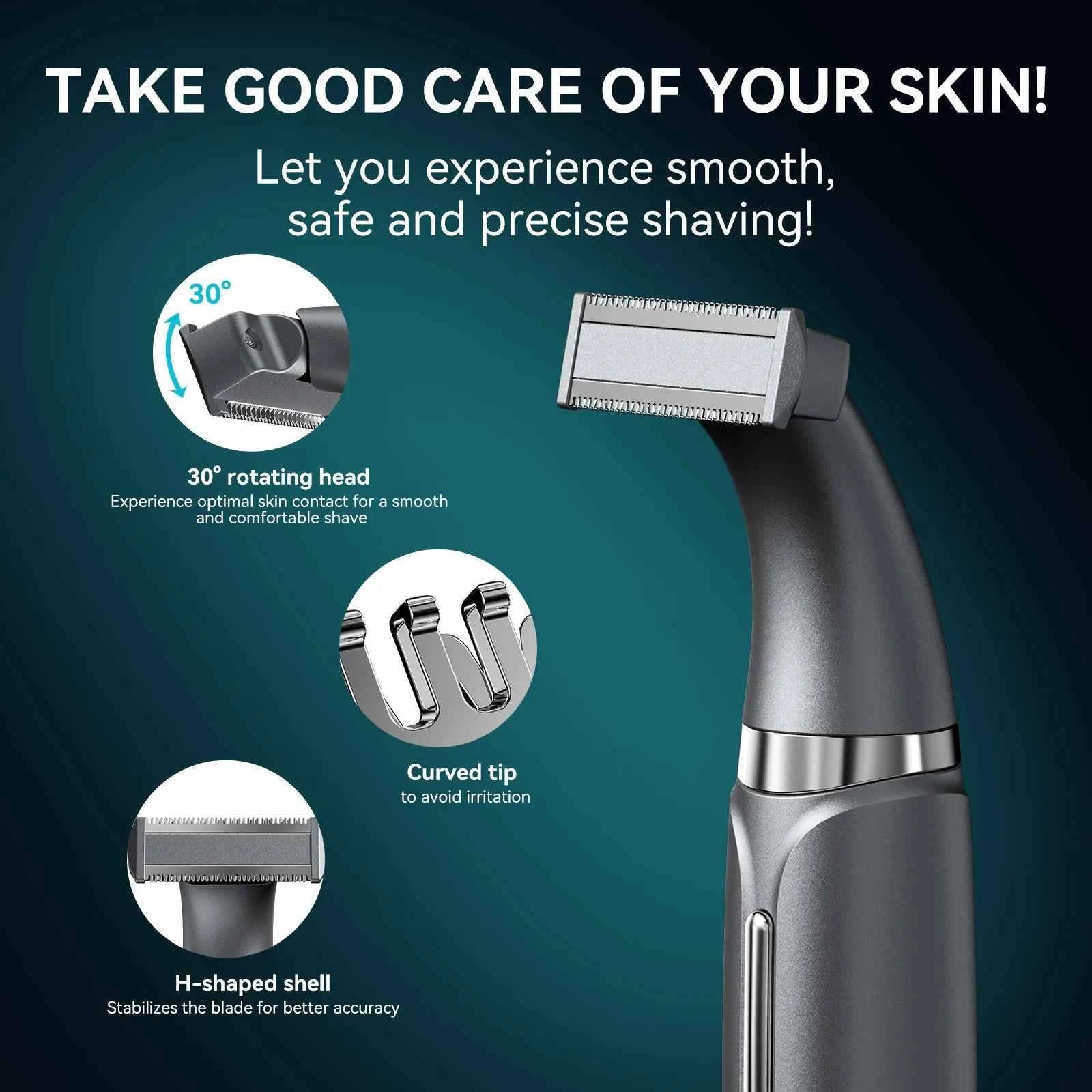 2 in 1 Professional Body & Facial Grooming System – High Torque Cordless Trimmer for Precision Personal Care