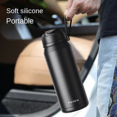Thermos Bottle With Magnetic Tea Infuser For Travelers by Snagg A Mug