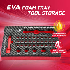 37 Pcs Metric Impact Screwdriver & Socket Set – Mixed S2 Steel Bits with EVA Foam Storage Tray