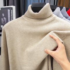 Men’s Premium Slim-Fit Turtleneck | Autumn/Winter Heavy-Duty Knitted Pullover