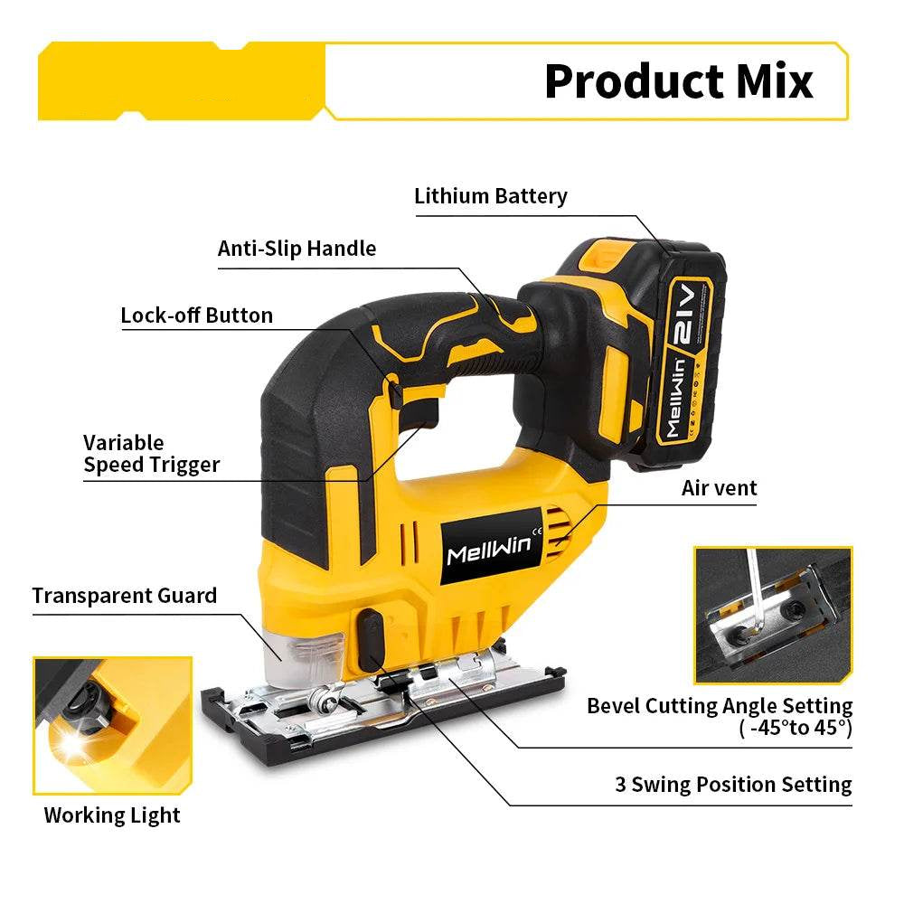 Cordless Jigsaw 3500RPM - SnaggIt