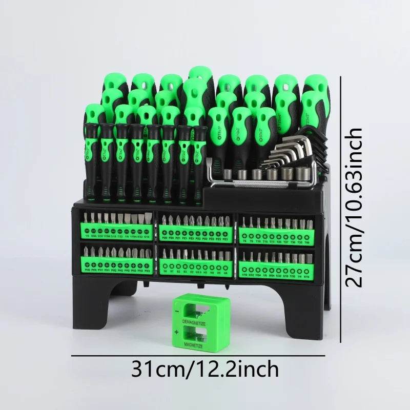 21/118-Piece Magnetic Screwdriver Set with Storage Case - SnaggIt