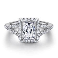 1ct Teal Moissanite Ring - SnaggIt
