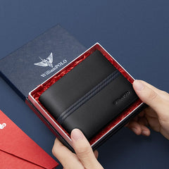 Luxury Men’s Short Leather Wallet by Snagg It Wallet